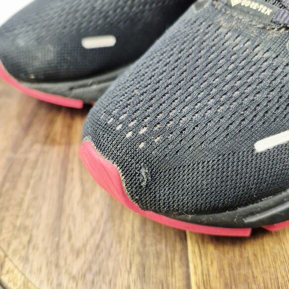 Brooks Mens Ghost 14 GTX Gore-Tex Black/Red Running Shoes Men’s 8.5 Defects - Picture 4 of 11